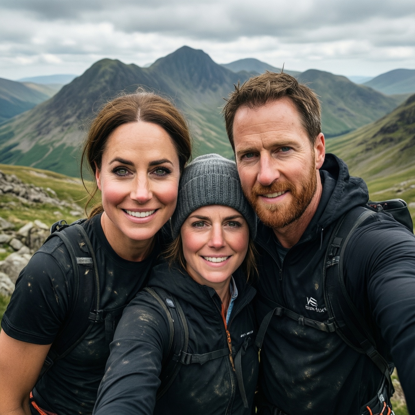 Кейт Миддлтон показала семейные фото после марафона three peaks challenge